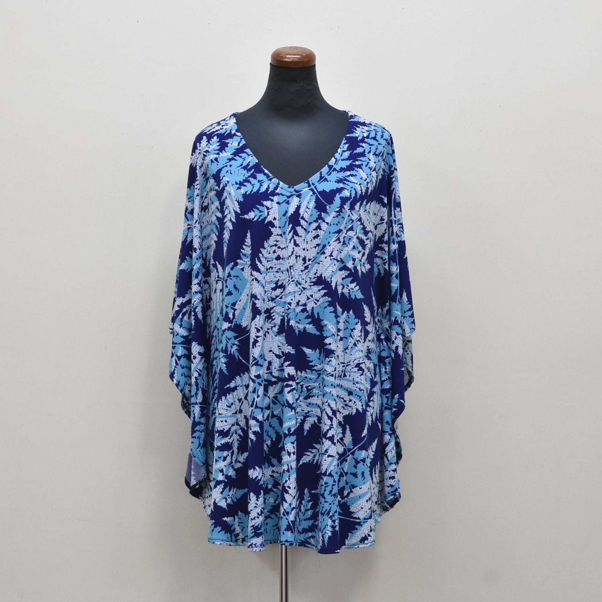 Vネックポンチョ【ブルーシダ】 – ハワイアンショップ Kupu Kupu