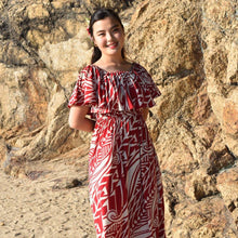 画像をギャラリービューアに読み込む, ロングフリルタイトワンピース 【ブラウンタパ】